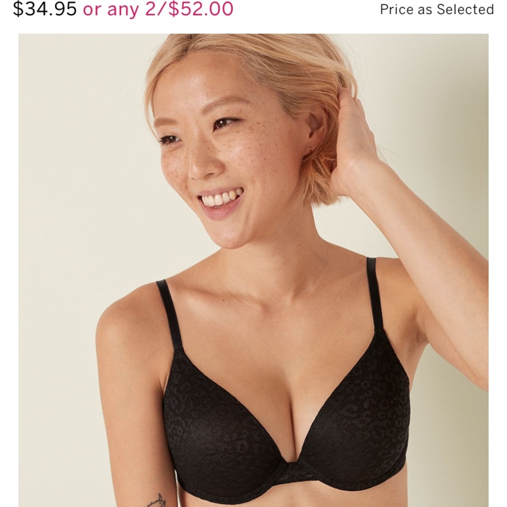 NEW PINK VS Push Up Everywhere Bra (NWT)